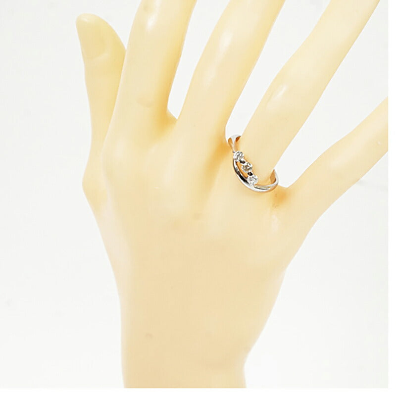 【jt002】 リング Pt900 プラチナ ダイヤモンド 0.36ct 12号【中古】レディース
