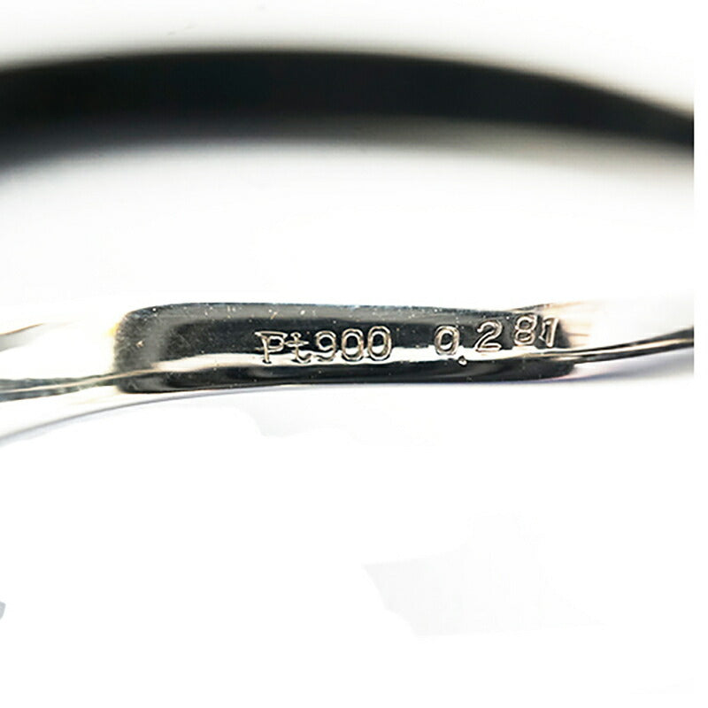 【jt004】 リング Pt900 プラチナ ダイヤモンド 0.281ct 12号【中古】レディース