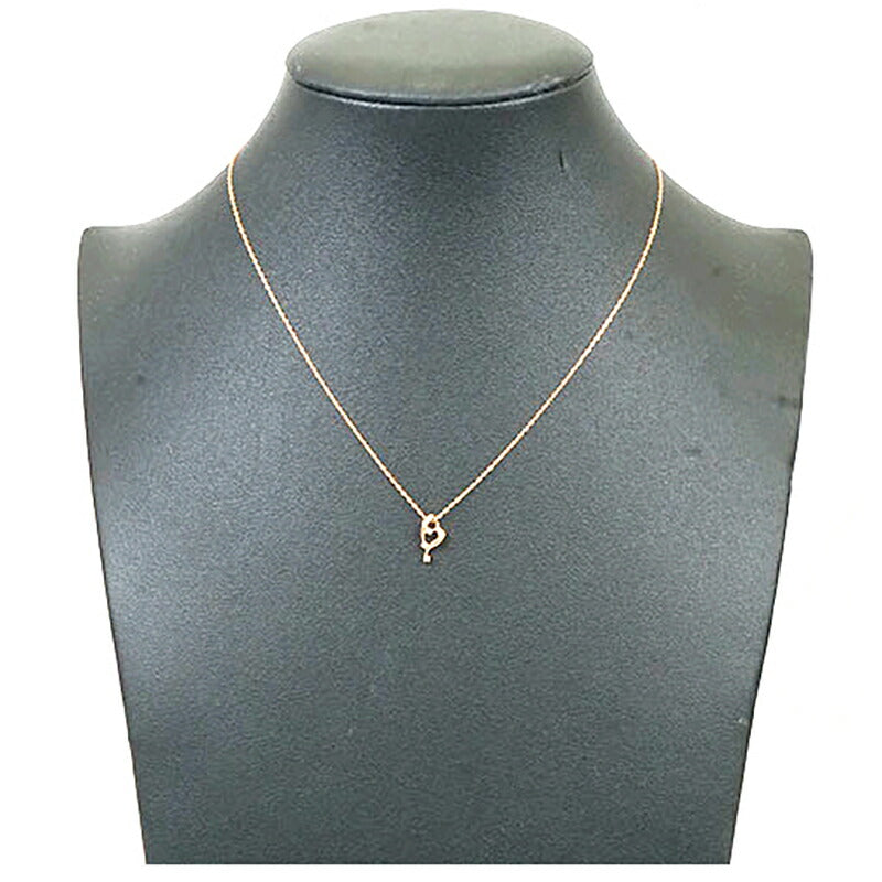 【jt027】 ネックレス ハートモチーフ K10PG ピンクゴールド ダイヤモンド 0.02ct 未使用【中古】レディース
