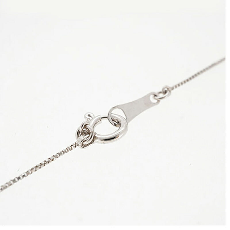 【jt041】 ネックレス 一粒ダイヤ K18WG ホワイトゴールド ダイヤモンド 0.05ct 未使用【中古】レディース