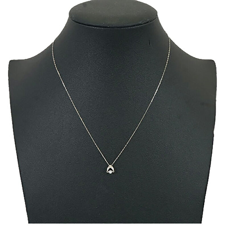 【ju159】 ネックレス Pt850 プラチナ Pt900 プラチナ ダイヤモンド 0.05ct 未使用【中古】レディース