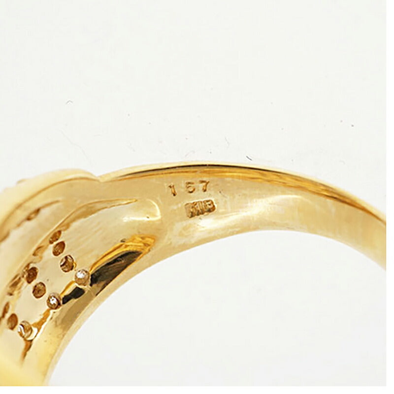 【ju251】 リング K18YG イエローゴールド ダイヤモンド 1.57ct 21.5号 未使用【中古】レディース