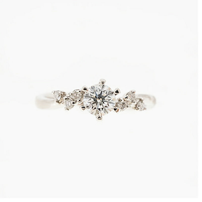 【ju181】 リング パヴェ Pt900 プラチナ ダイヤモンド 0.316ct 11号 未使用【中古】レディース