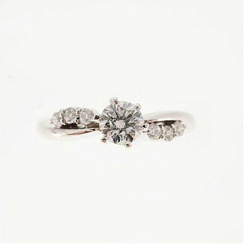 【ju213】 リング Pt900 プラチナ ダイヤモンド 0.325ct 11号 未使用【中古】レディース