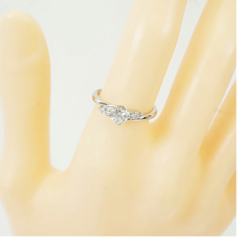【ju244】 リング Pt900 プラチナ ダイヤモンド 0.531ct 12号 未使用【中古】レディース
