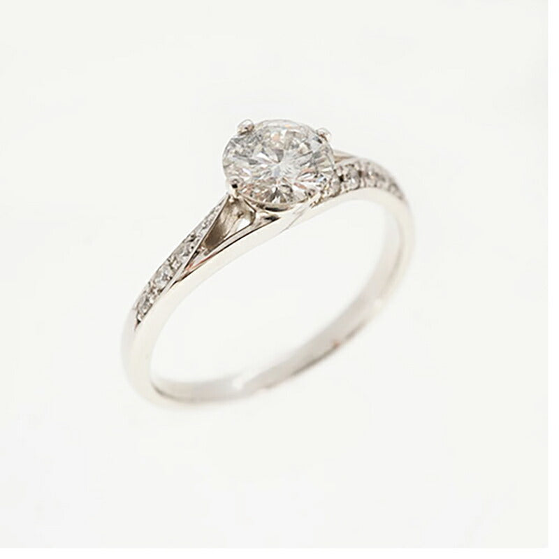【ju245】 リング Pt900 プラチナ ダイヤモンド 0.58ct 12号 未使用【中古】レディース