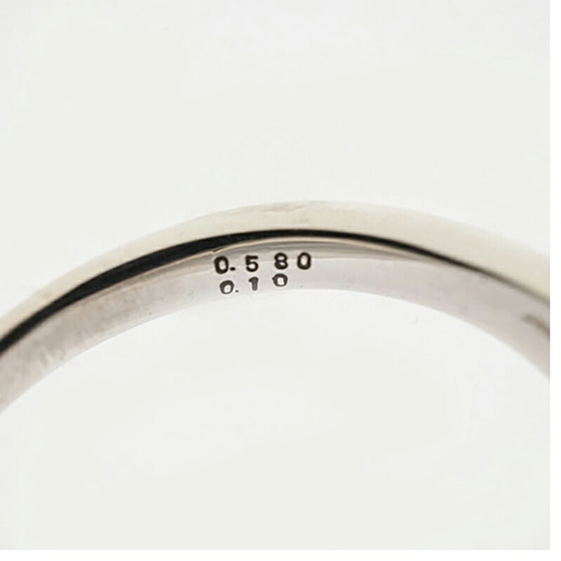 【ju245】 リング Pt900 プラチナ ダイヤモンド 0.58ct 12号 未使用【中古】レディース