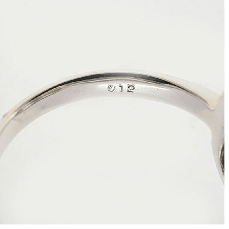 【ju279】 リング Pt900 プラチナ ブルーダイヤモンド ダイヤモンド 0.4ct/0.12ct 12号 未使用【中古】レディース
