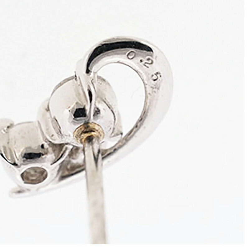 【jv402】 ピアス Pt950 プラチナ ダイヤモンド 0.25ct 未使用【中古】レディース