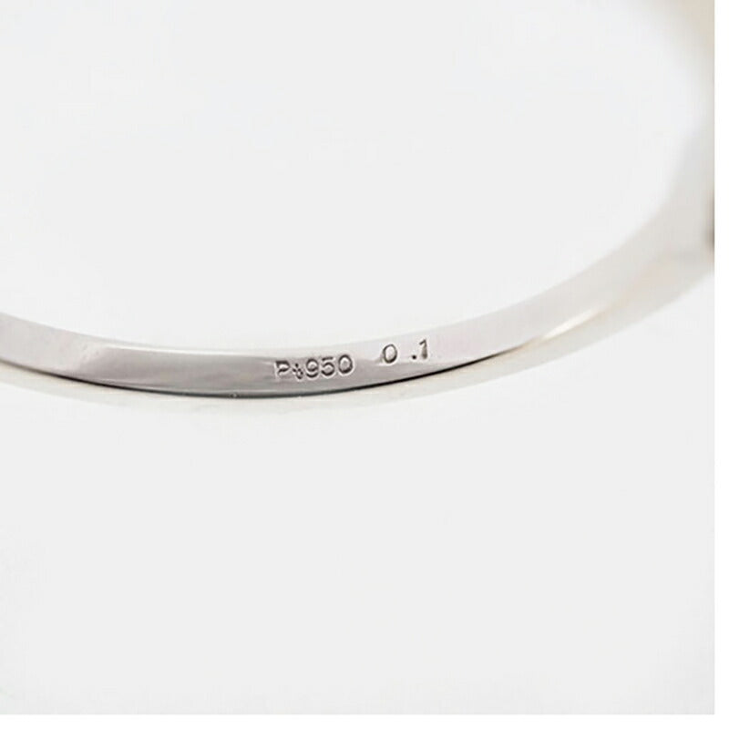 【jv420】 リング 一粒ダイヤ Pt950 プラチナ ダイヤモンド 0.1ct 10号 未使用【中古】レディース