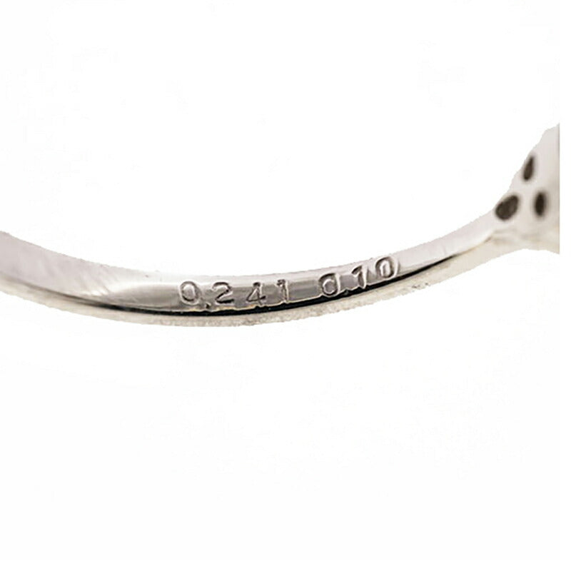 【jv486】 リング Pt900 プラチナ ダイヤモンド 0.241ct/0.1ct 10.5号 未使用【中古】レディース
