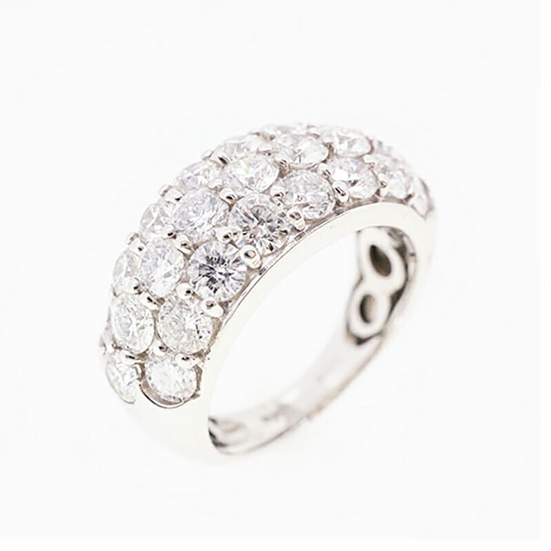 【jv492】 リング Pt900 プラチナ ダイヤモンド 3ct 11号 未使用【中古】レディース