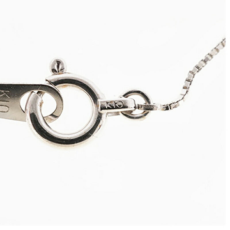 【jv496】 ネックレス 一粒ダイヤ K10WG ホワイトゴールド ダイヤモンド 0.2ct 未使用【中古】レディース