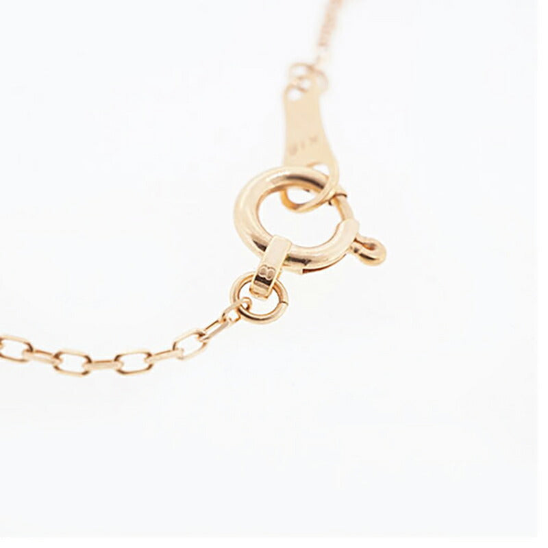 【jv506】 ネックレス K18PG ピンクゴールド ダイヤモンド 0.07ct 未使用【中古】レディース