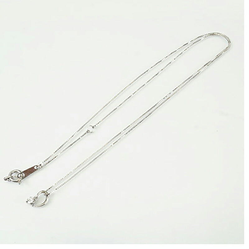 【jv528】 ネックレス 一粒ダイヤ K10WG ホワイトゴールド ダイヤモンド 0.07ct 未使用【中古】レディース