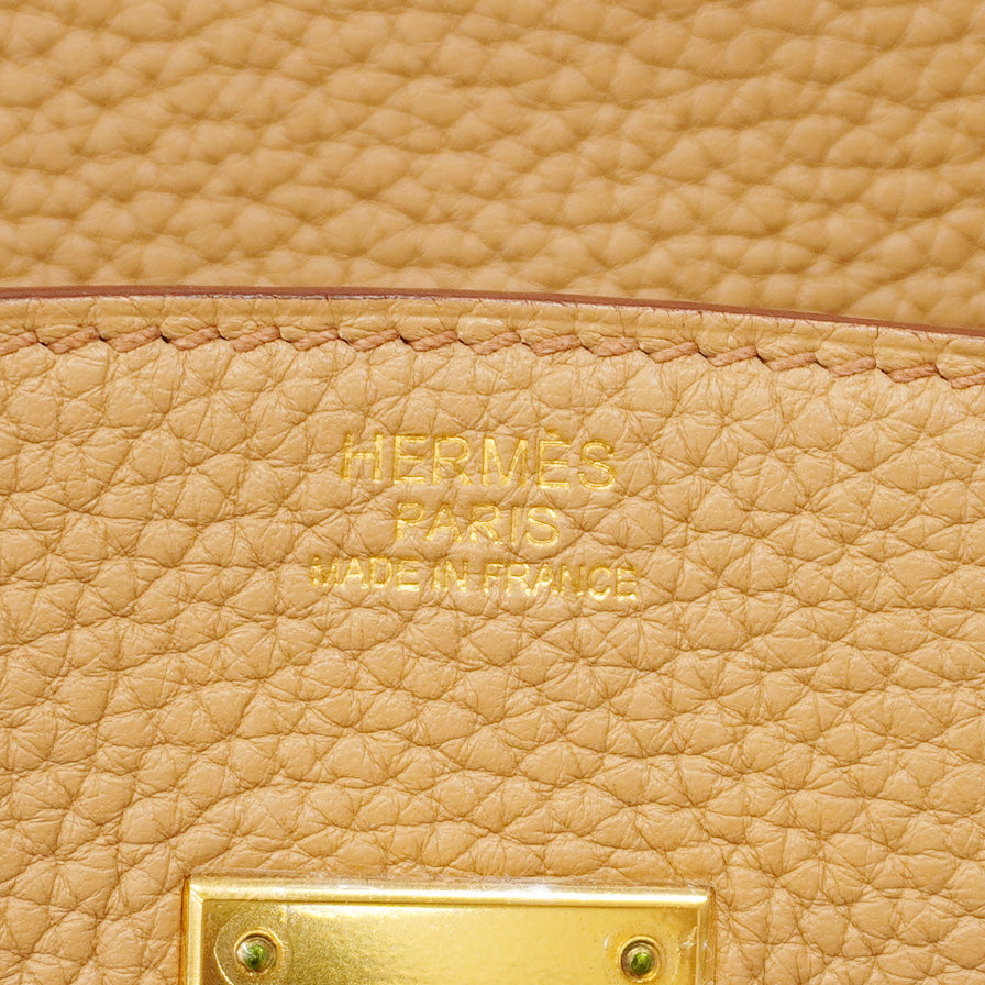 ★SALE【5aa0051-g】エルメス ハンドバッグ バーキン30 トゴ タバックキャメル ゴールド金具 □M刻印【中古】レディース