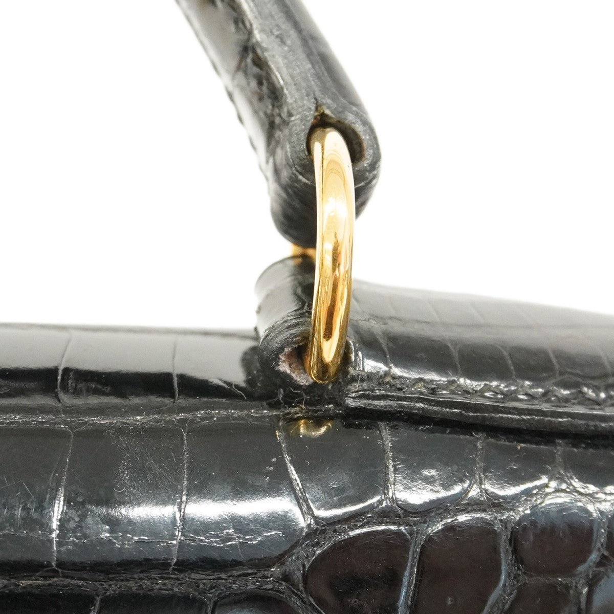 【5eb1835-g】エルメス ハンドバッグ ケリー28 ポロサス ブラック ゴールド金具【中古】レディース