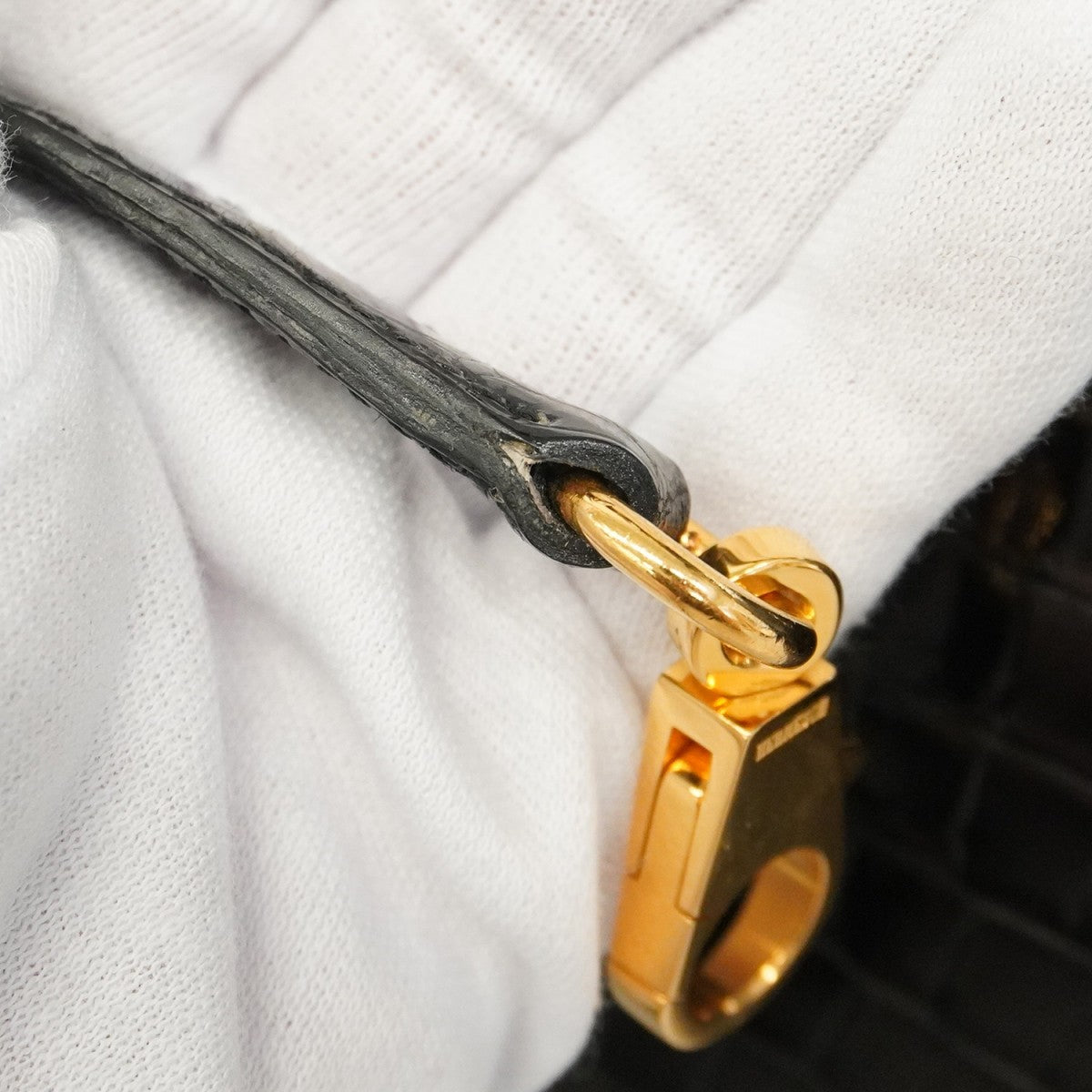 【5eb1835-g】エルメス ハンドバッグ ケリー28 ポロサス ブラック ゴールド金具【中古】レディース