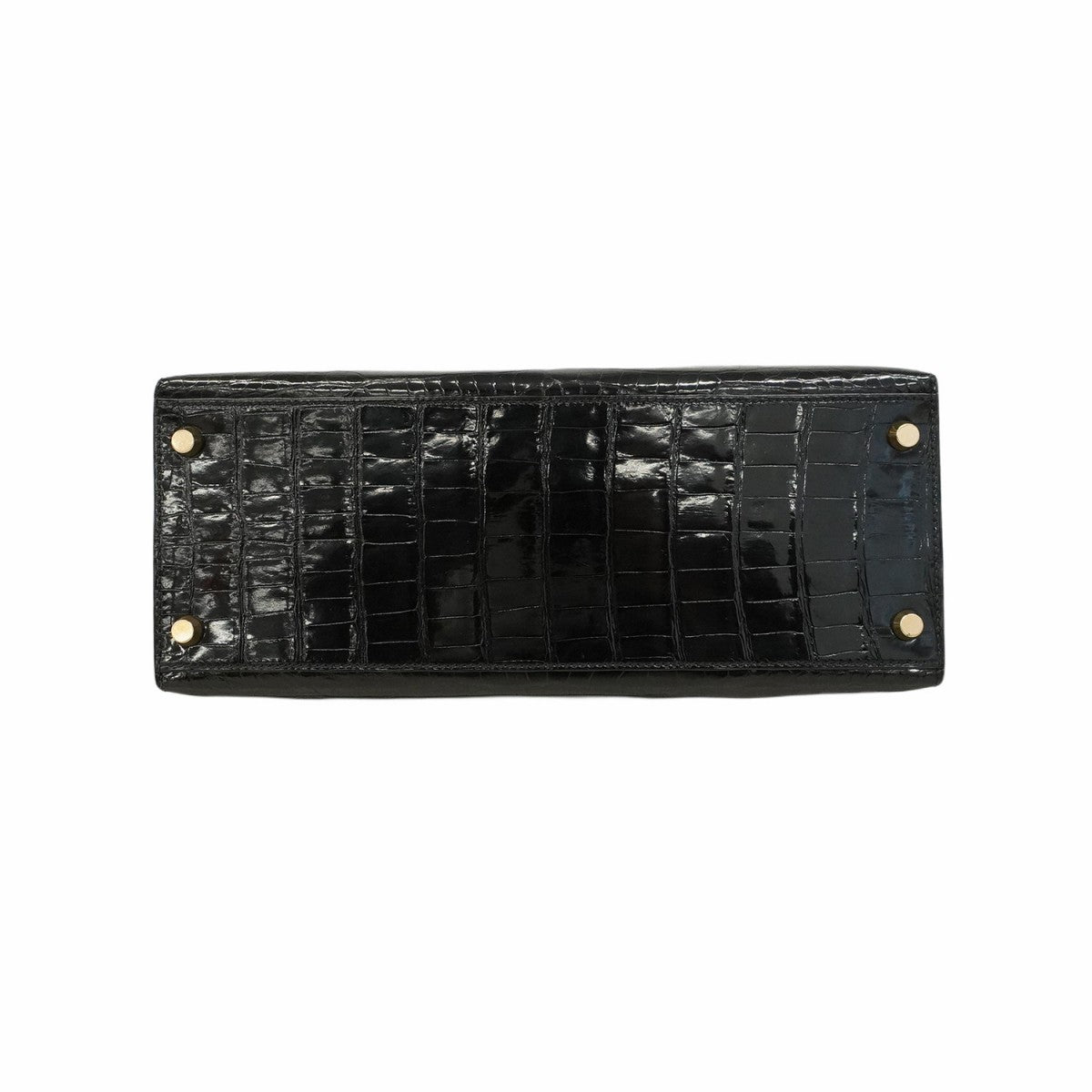 【5eb1835-g】エルメス ハンドバッグ ケリー28 ポロサス ブラック ゴールド金具【中古】レディース