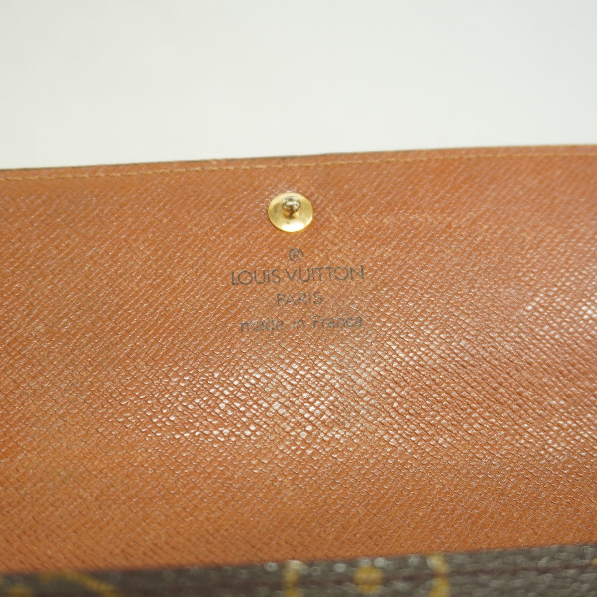 【5fb1965】ルイヴィトン 長財布 モノグラム ポシェットポルトモネクレディ M61725 ブラウン【中古】レディース