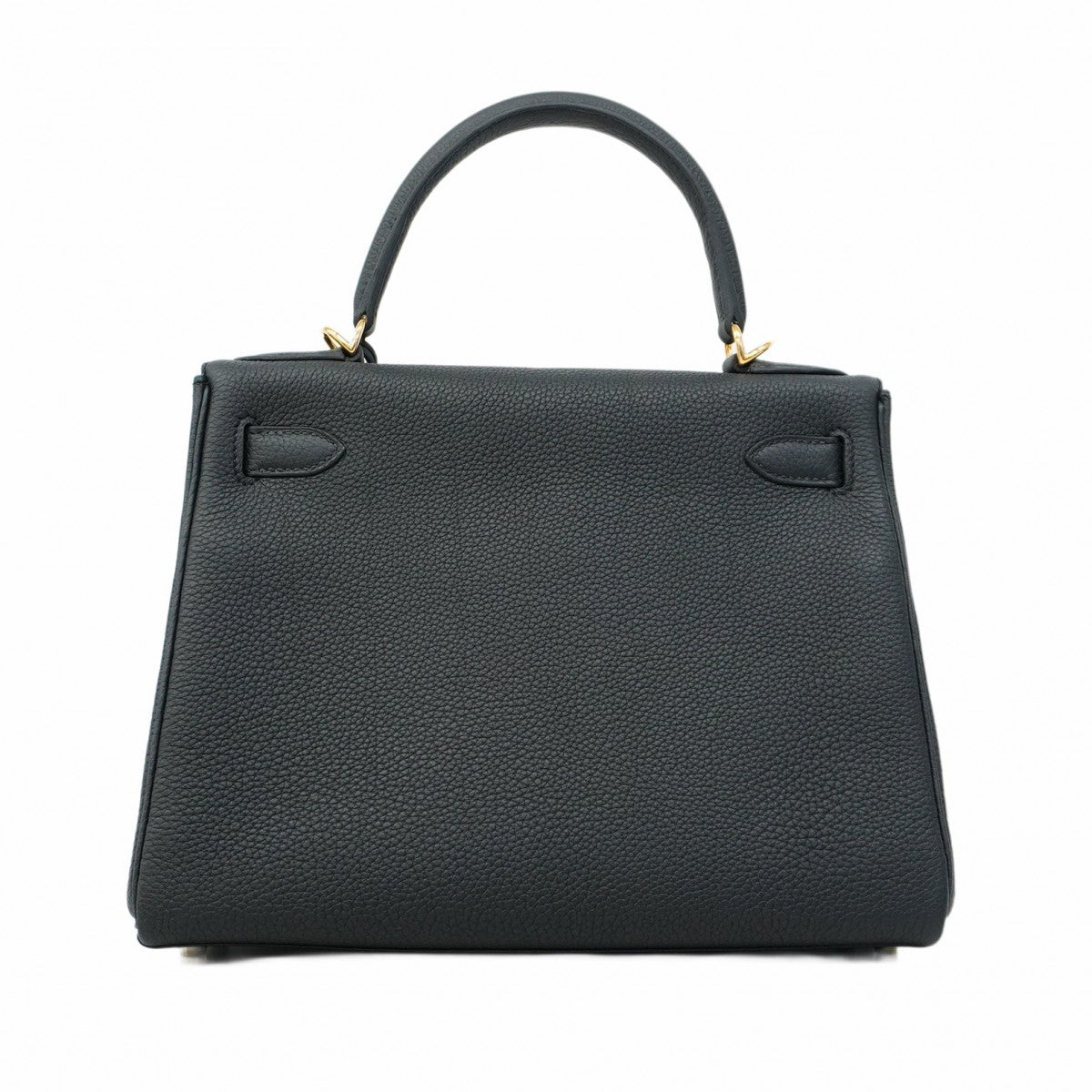 ★SALE【5fd5086-g-b】エルメス ハンドバッグ ケリー28 トゴ ブラック ゴールド金具 B刻印【中古】レディース