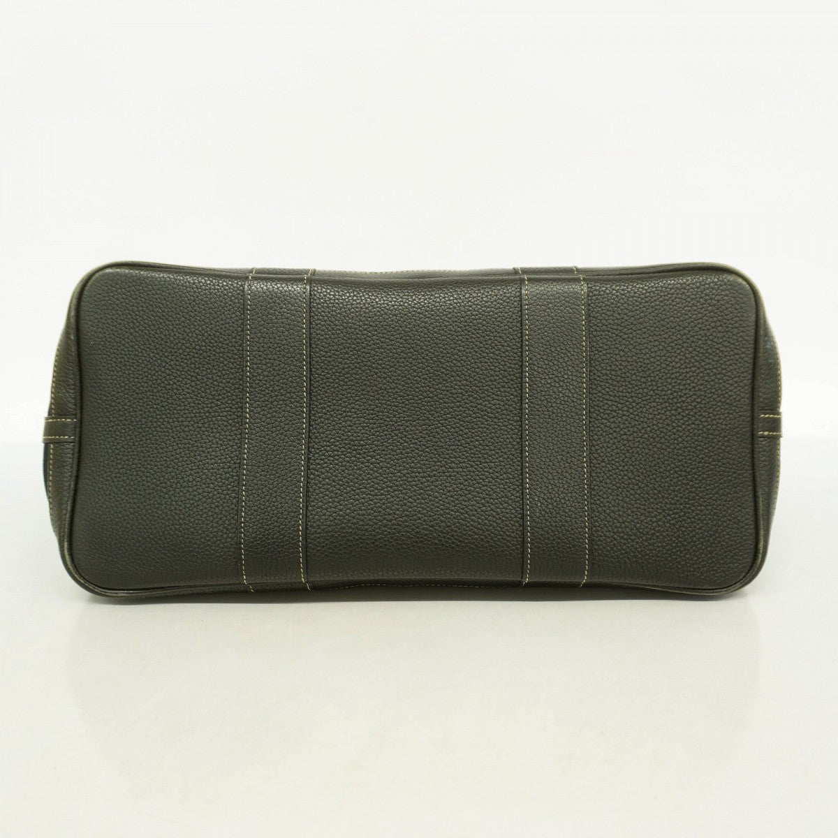 【5ga0551-h】エルメス トートバッグ ガーデンパーティPM トワルオフィシエ ブラック シルバー金具 □J刻印【中古】レディース