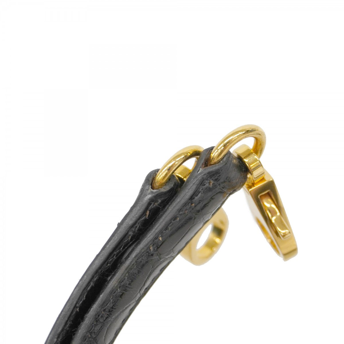 ★SALE【5gc0713-2-g-h】エルメス ハンドバッグ ケリー28トリコロール アリゲーター ブラック ブラウン グレー ゴールド金具 ○X刻印【中古】レディース