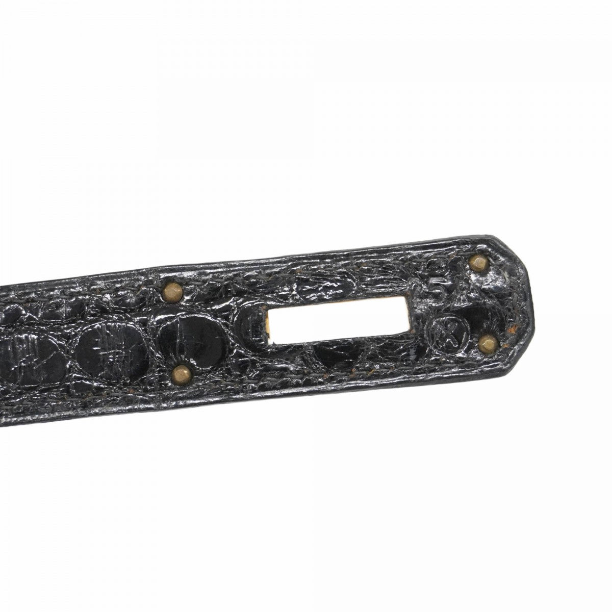 ★SALE【5gc0713-2-g-h】エルメス ハンドバッグ ケリー28トリコロール アリゲーター ブラック ブラウン グレー ゴールド金具 ○X刻印【中古】レディース
