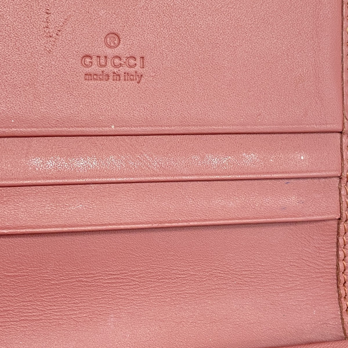 ★SALE【5gd5184-h】グッチ 財布 GGブルームス 410088 PVC ブラウン レッド シルバー金具【中古】レディース