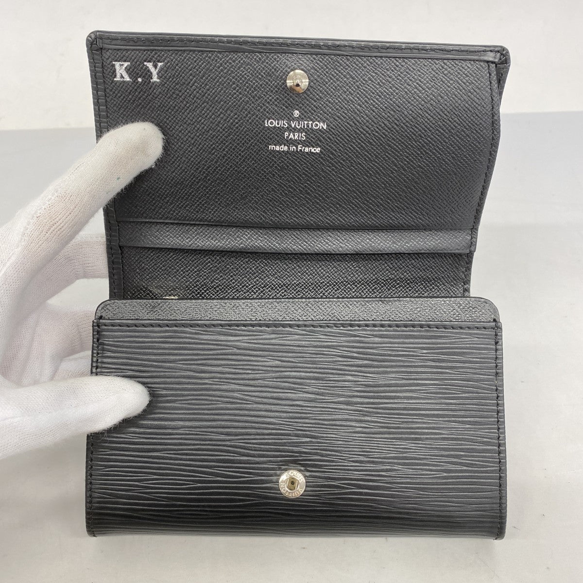 ★SALE【5gd5194-h】ルイヴィトン 財布 エピ ポルトフォイユトレゾール M63972 ノワール【中古】レディース