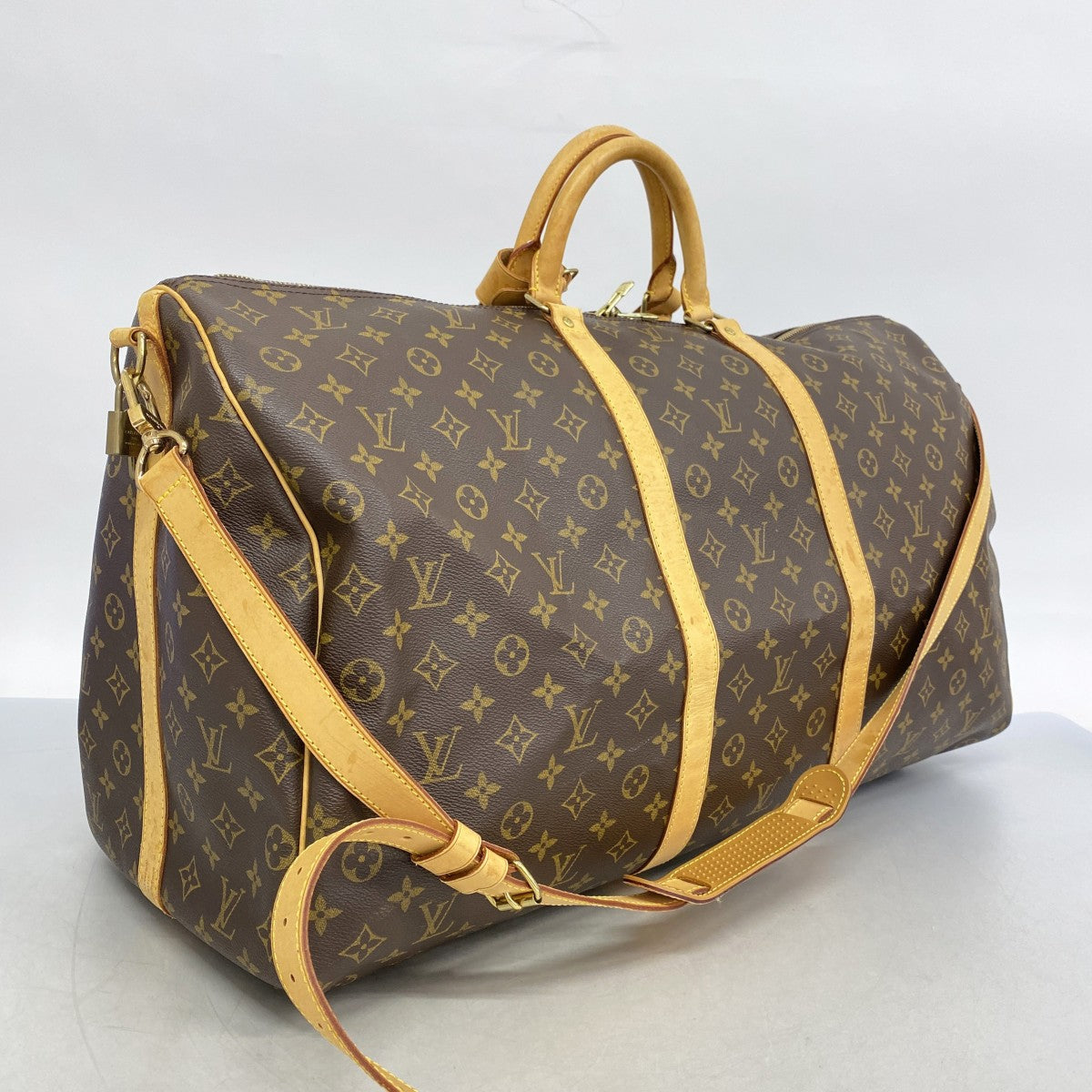 【5gd5205-h】ルイヴィトン ボストンバッグ モノグラム キーポルバンドリエール60 M41412 ブラウン【中古】メンズ レディース ユニセックス