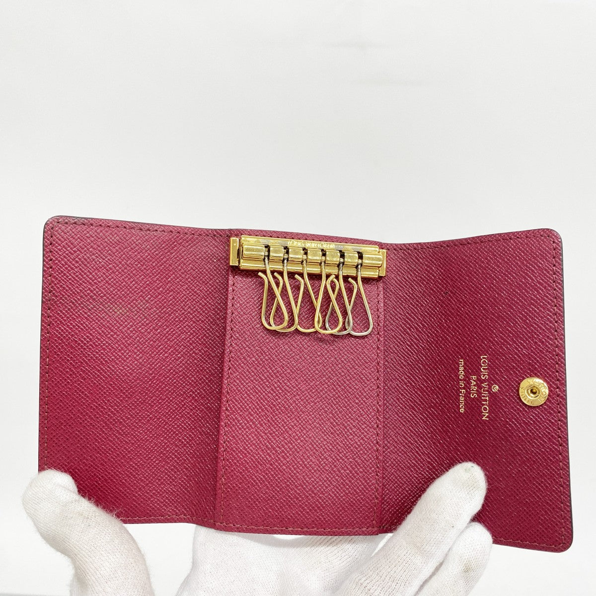【5gd5214-h】ルイヴィトン キーケース モノグラム ミュルティクレ6 M60701 フューシャ【中古】レディース