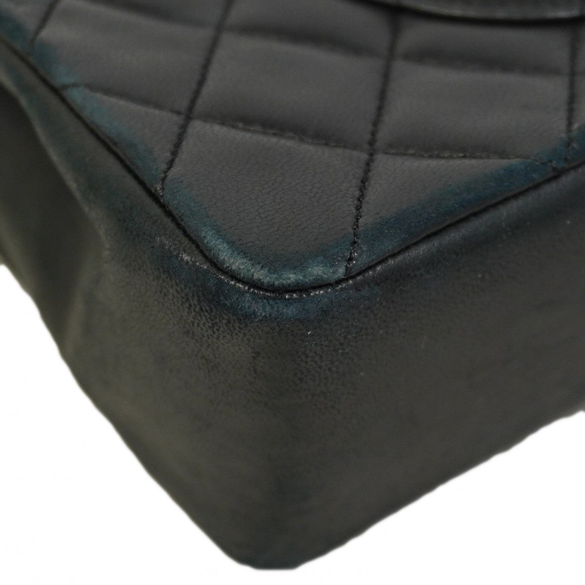 ★SALE【5gd5248-h】シャネル ショルダーバッグ マトラッセ Wフラップ Wチェーン ラムスキン ブラック ゴールド金具【中古】レディース