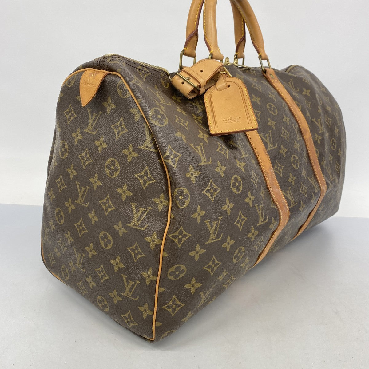 【5gd5275-h】ルイヴィトン ボストンバッグ モノグラム キーポル50 M41426 ブラウン【中古】メンズ レディース ユニセックス