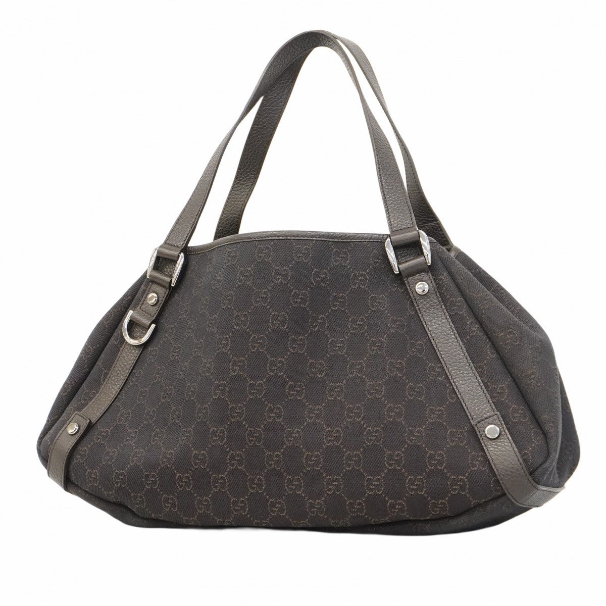 【5gd5279-h】グッチ トートバッグ アビー 293578 デニム ブラック シルバー金具【中古】レディース