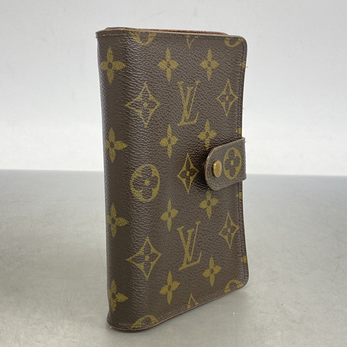 【5gd5347-h】ルイヴィトン 財布 モノグラム ポルトパピエジップ M61207 ブラウン【中古】メンズ レディース ユニセックス