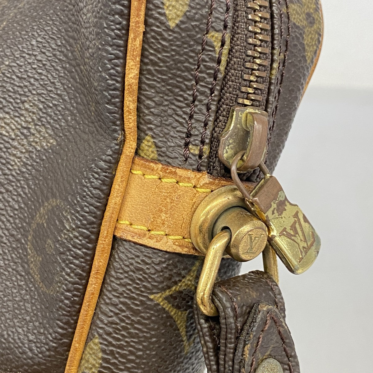 【5gd5370-h】ルイヴィトン クラッチバッグ モノグラム マルリードラゴンヌGM M51825 ブラウン【中古】メンズ