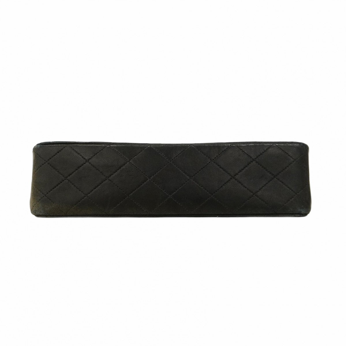 【5gd5387-h】シャネル ショルダーバッグ マトラッセ Wフラップ Wチェーン ラムスキン ブラック ゴールド金具【中古】レディース