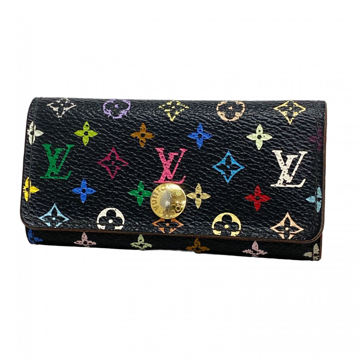 【5gd5398-h】ルイヴィトン キーケース モノグラム・マルチカラー ミュルティクレ4 M60284 ヴィオレ【中古】レディース
