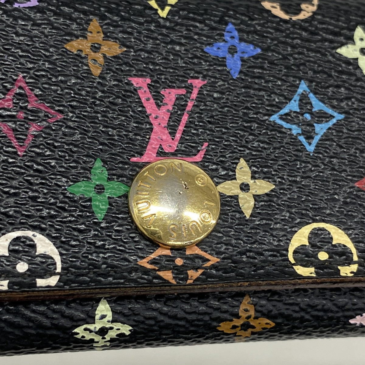 【5gd5398-h】ルイヴィトン キーケース モノグラム・マルチカラー ミュルティクレ4 M60284 ヴィオレ【中古】レディース