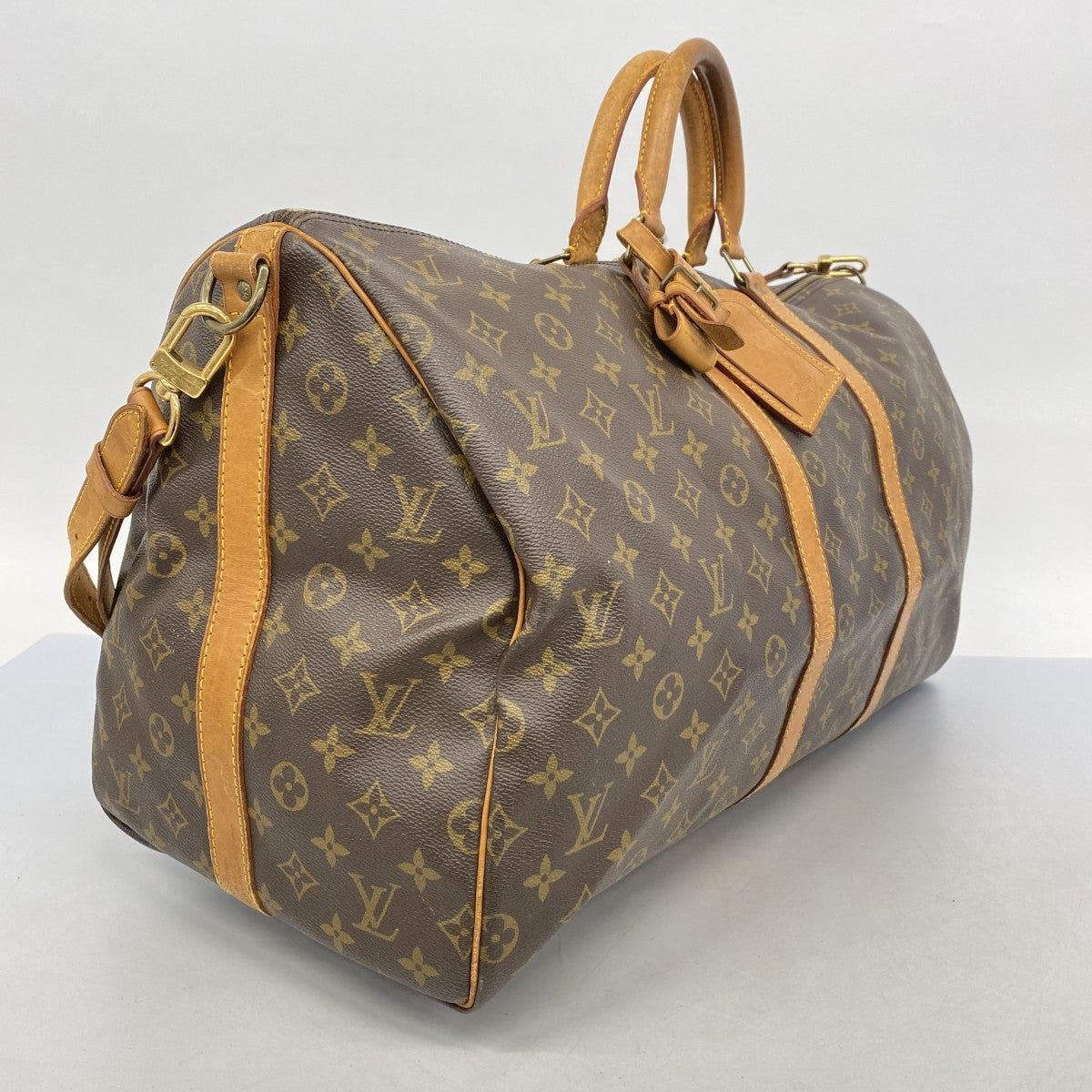 【5gd5420-h】ルイヴィトン ボストンバッグ モノグラム キーポルバンドリエール55 M41414 ブラウン【中古】メンズ レディース ユニセックス