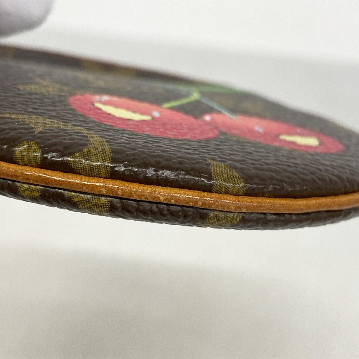 【5gd5449-b-h】ルイヴィトン コインケース モノグラム・チェリー ポルトモネロン M95043 ブラウン【中古】レディース