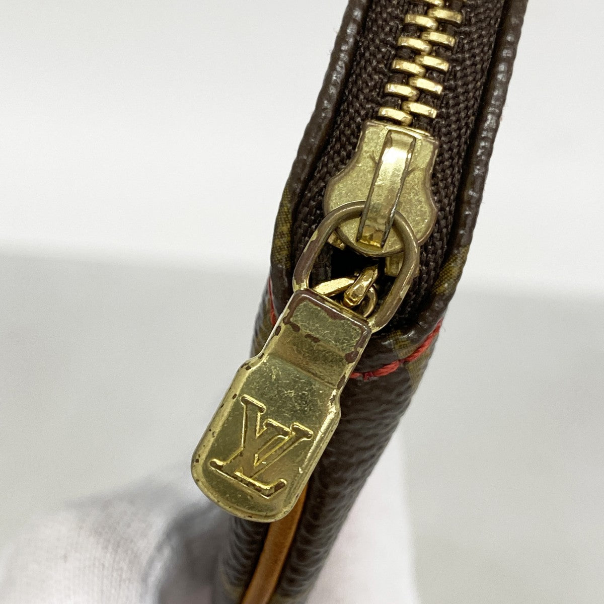 【5gd5449-b-h】ルイヴィトン コインケース モノグラム・チェリー ポルトモネロン M95043 ブラウン【中古】レディース