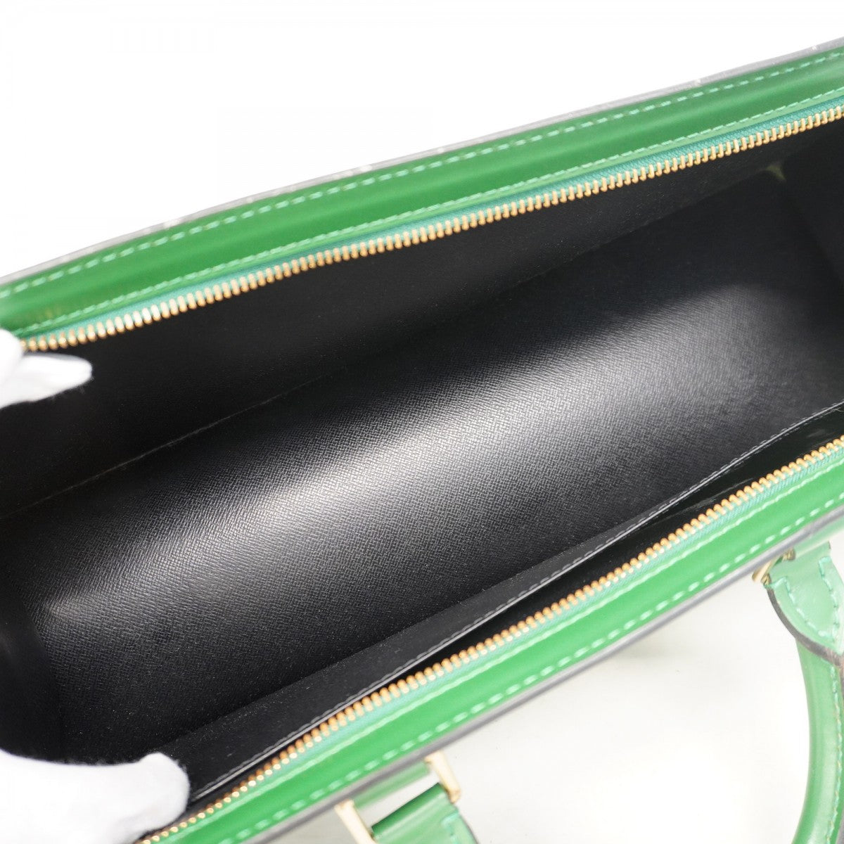 【5gd5455-h】ルイヴィトン ハンドバッグ エピ M41094 サックトリアングル ボルネオグリーン【中古】レディース