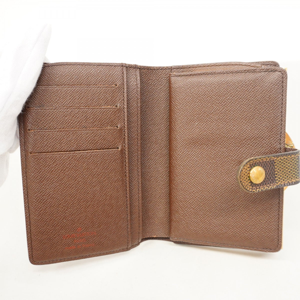 ★SALE【5gd5459-h】ルイヴィトン 財布 ダミエ ポルトモネビエヴィエノワ N61664 エベヌ【中古】レディース