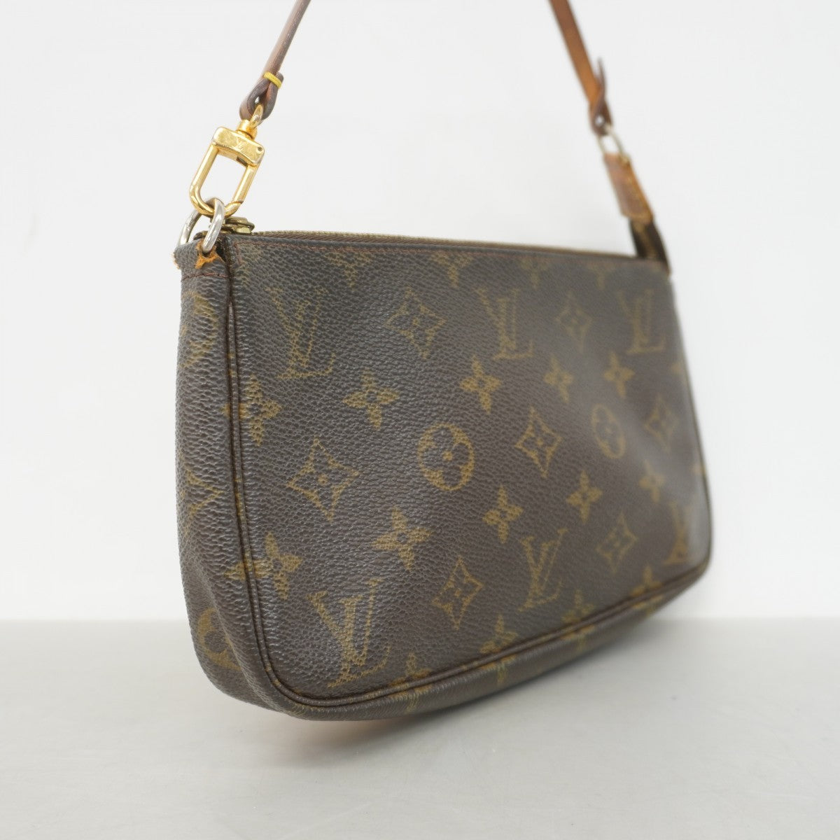 【5gd5469-h】ルイヴィトン ポーチ モノグラム ポシェットアクセソワール M51980 ブラウン【中古】レディース