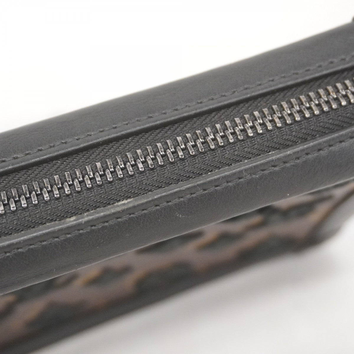 ★SALE【5gd5497-h】ルイヴィトン クラッチバッグ モノグラム・タフタージュ ソフトトランククラッチ M45061 ブラウン ブラック【中古】メンズ