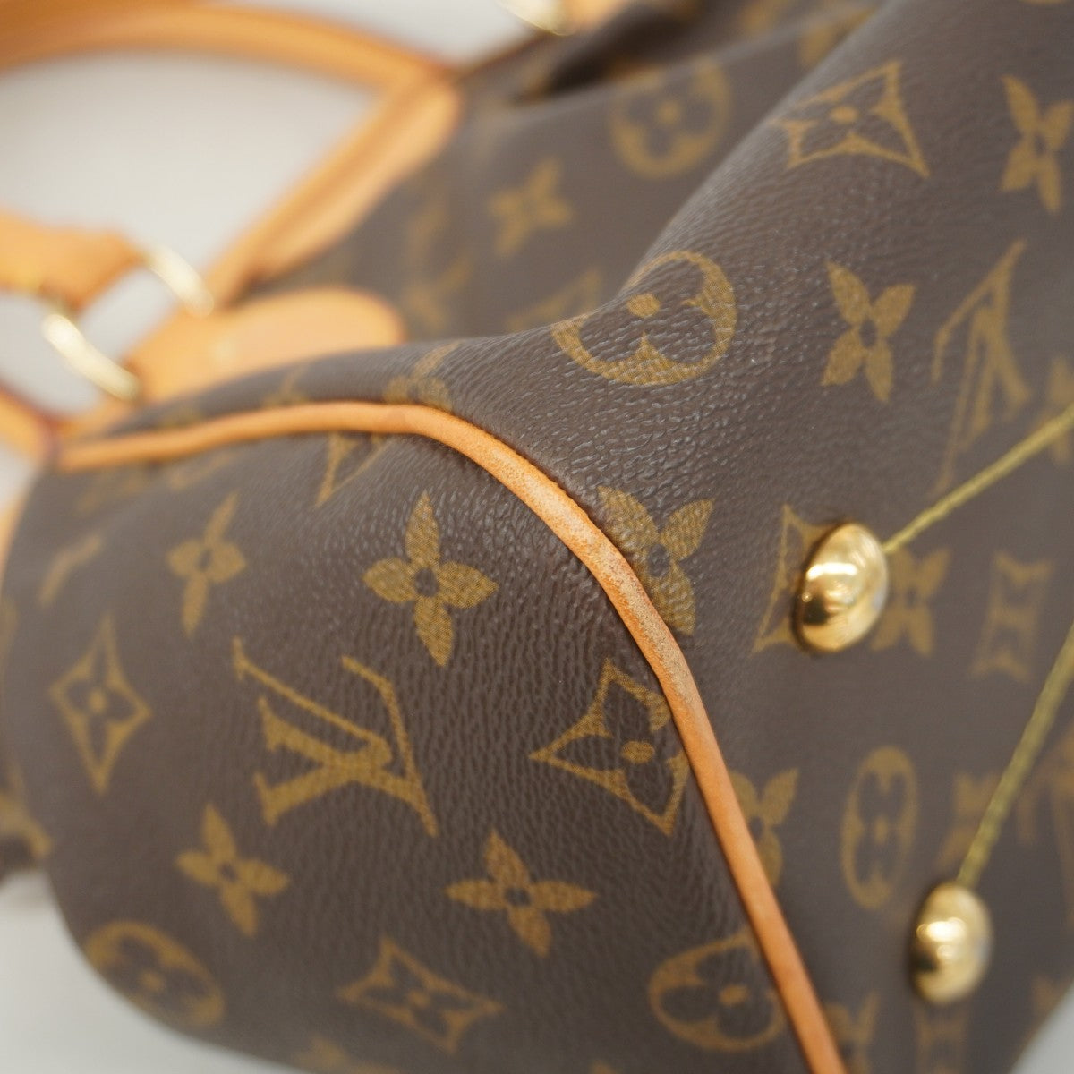 【5gd5508-b-h】ルイヴィトン ハンドバッグ モノグラム ティヴォリPM M40143 ブラウン【中古】レディース