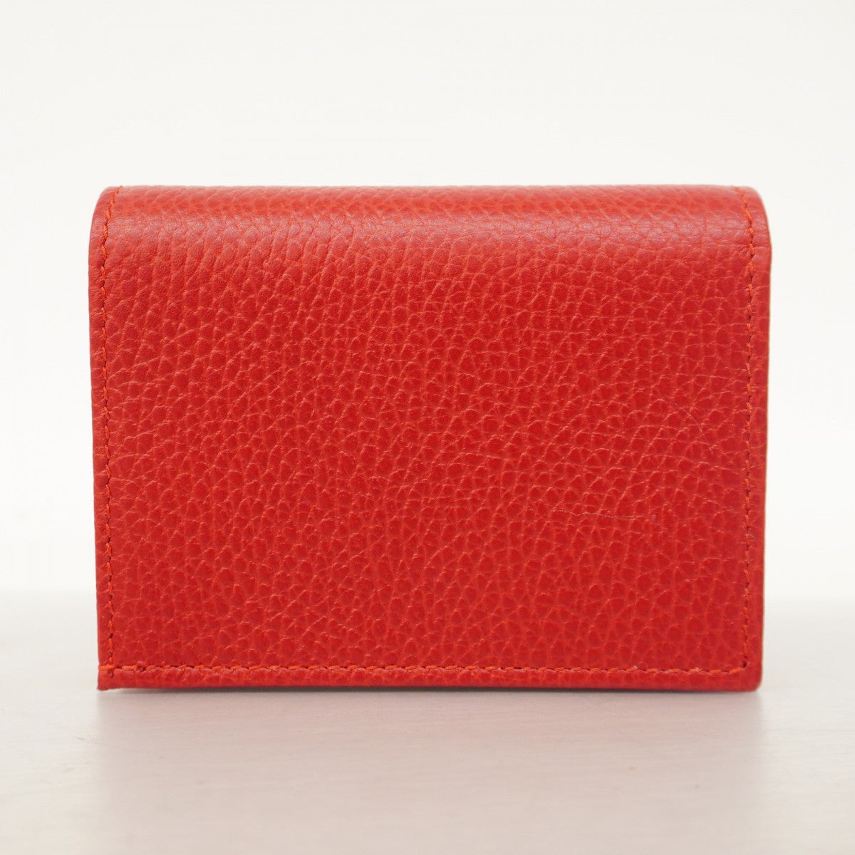 ★SALE【5gd5526-h】グッチ 財布 GGマーモント 456126 レザー レッド ゴールド金具【中古】レディース