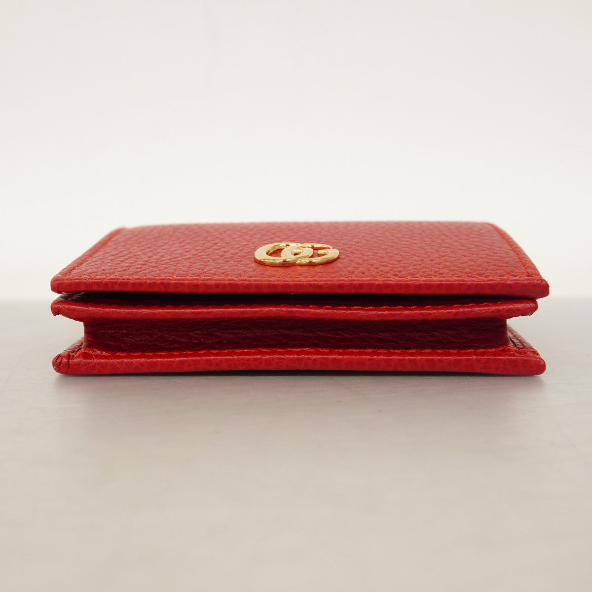 ★SALE【5gd5526-h】グッチ 財布 GGマーモント 456126 レザー レッド ゴールド金具【中古】レディース